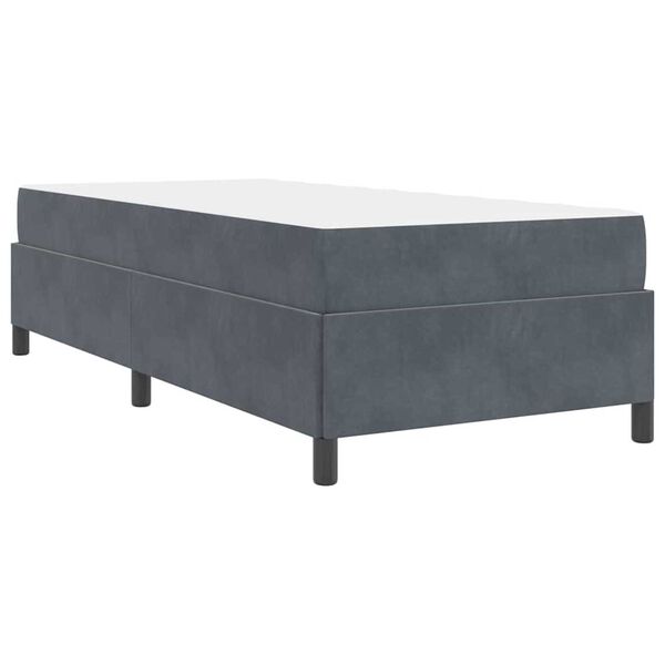 vidaXL Σκελετός Κρεβατιού Άλλο Σκούρο γκρι 80 x 200 cm Βελούδο