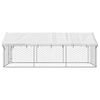 vidaXL Κλουβί Σκύλου Εξωτερικού Χώρου 400 x 200 x 150 εκ. με Στέγαστρο