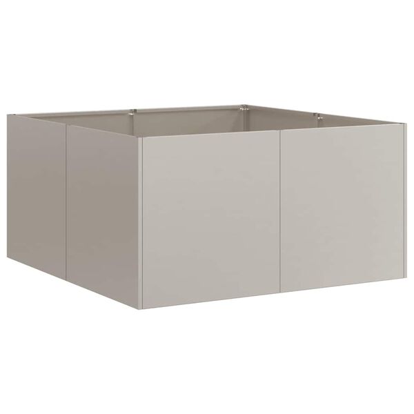 vidaXL Ζαρντινιέρα Σκουριασμένο 80x80x40εκ. Ατσάλι Σκληρυθέν στον Αέρα