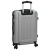 vidaXL Σετ Βαλίτσας 3 pcs Ασημί 50 x 31 x 78 εκ Πλαστικό ABS, Χάλυβας