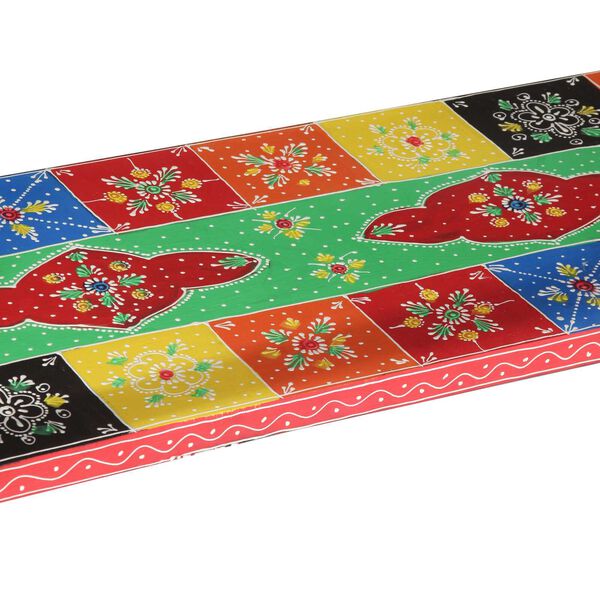 vidaXL Πολύχρωμο Τραπέζι Κονσόλας 100x30x75 εκ. από Στερεό Ξύλο Μάνγκο