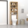 vidaXL Ντουλάπι Πλυντηρίου Sonoma Δρυς 64 x 24 x 190 εκ.