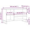 vidaXL Παπουτσοθήκη Γκρι Σκυροδέματος 102x36x60 εκ. Επεξεργασμένο Ξύλο