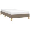 vidaXL Σκελετός Κρεβατιού Χωρίς Στρώμα Taupe 90x200 εκ. Υφασμάτινο