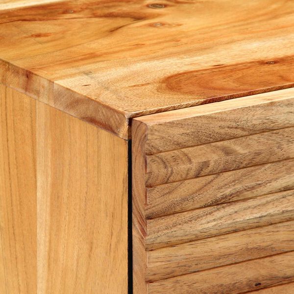 Κομοδίνο vidaXL 50x33x60 εκ Από μασίφ ξύλο ακακίας