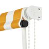 vidaXL Τέντα Συρόμενη Κίτρινο / Λευκό 300 x 150 εκ.