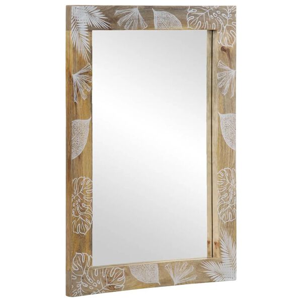 vidaXL Καθρέφτης μπάνιου 50x3x70 cm από μασίφ ξύλο Mango