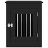 vidaXL Κλουβί Σκύλου Μαύρο 55 x 75 x 65 εκ. από Επεξεργασμένο Ξύλο