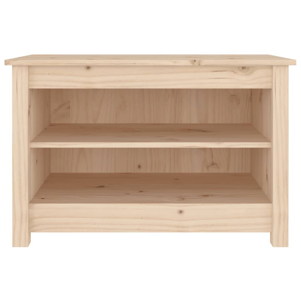 vidaXL Παπουτσοθήκη 70 x 38 x 45,5 εκ. από Μασίφ Ξύλο Πεύκου