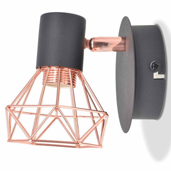 vidaXL Απλίκες Τοίχου 2 τεμ. με 2 Λαμπτήρες LED Filament 8 W