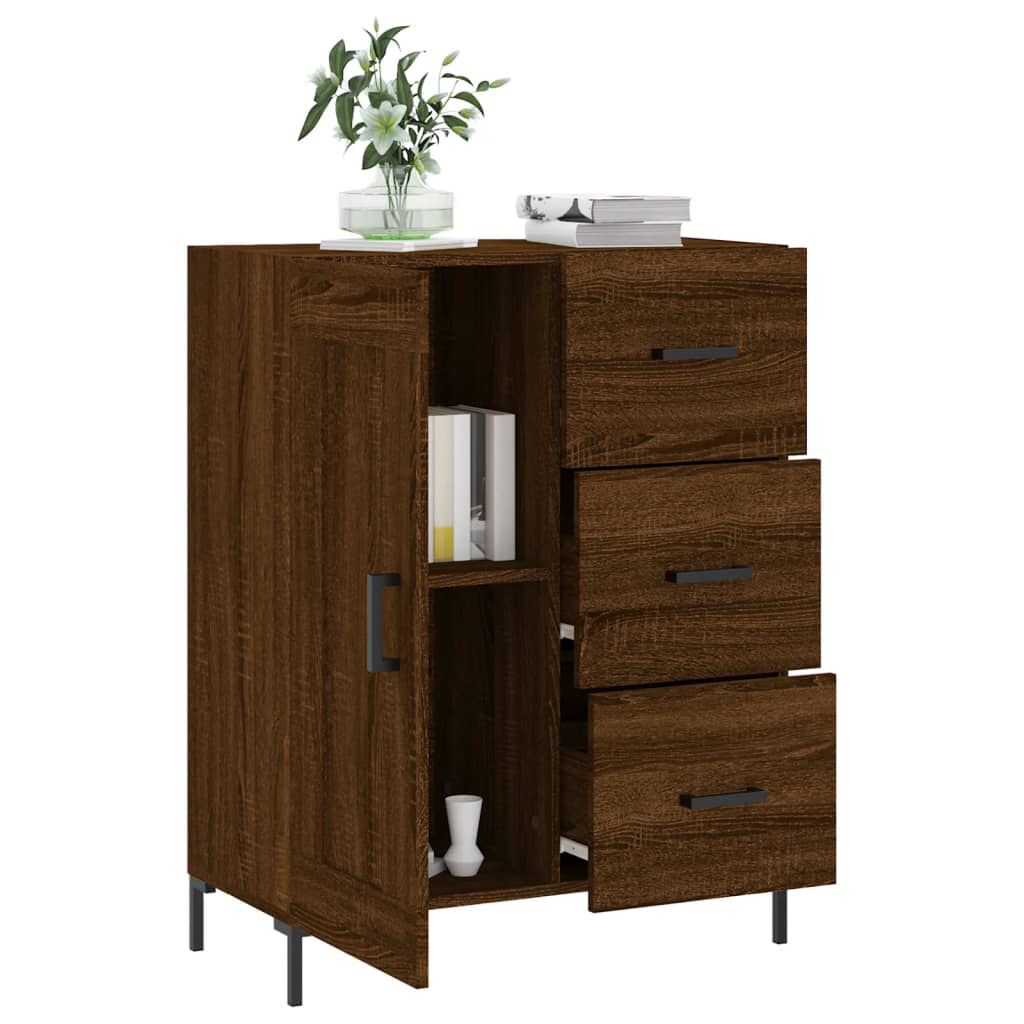 vidaXL Ντουλάπι Καφέ Δρυς 69,5 x 34 x 90 εκ. Επεξεργασμένο Ξύλο
