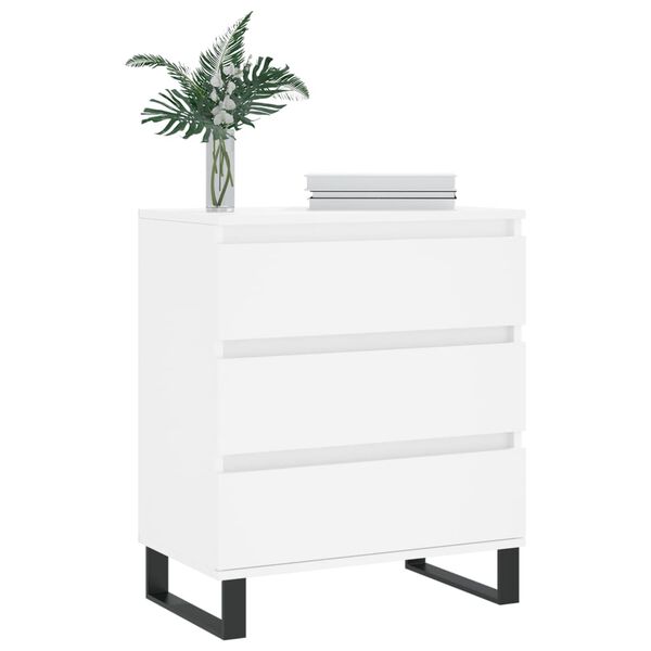 vidaXL Συρταριέρα Λευκή 60 x 35 x 70 εκ. από Επεξεργασμένο Ξύλο