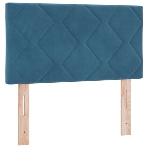 vidaXL Κεφαλάρι με κεφαλάρι Σκούρο Μπλε 80 cm Βελούδο