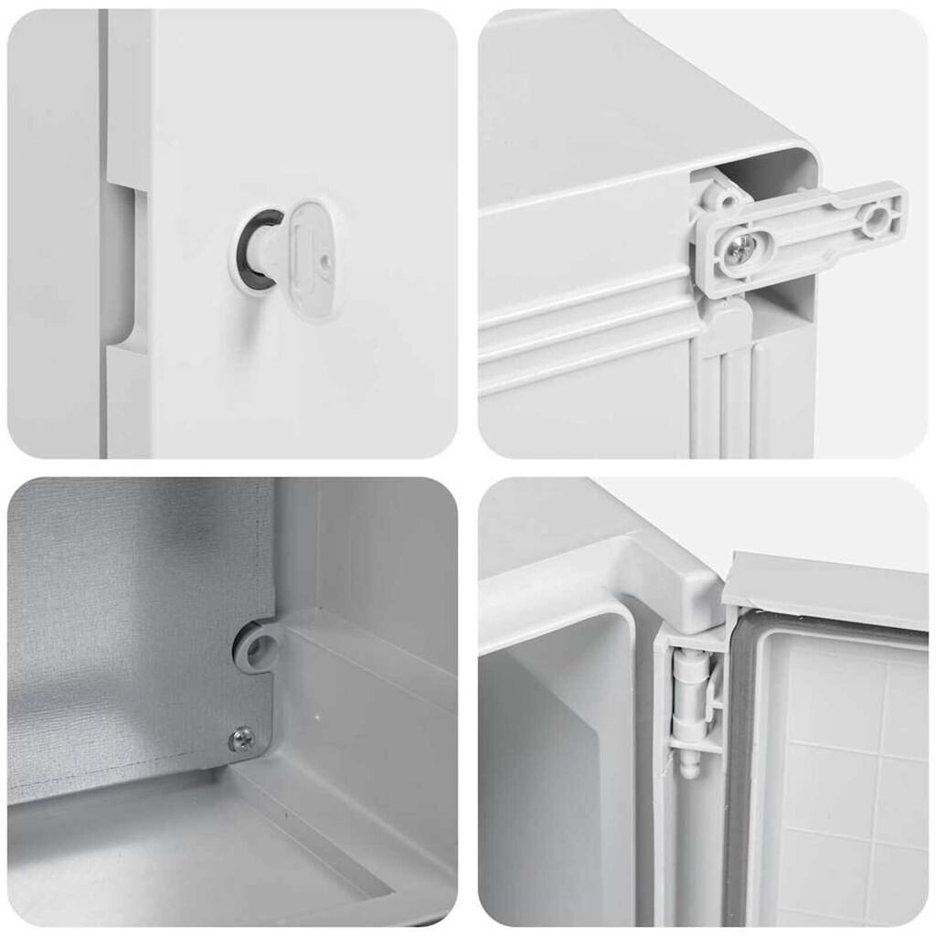 vidaXL Ντουλάπι Ελέγχου Γκρι 18 x 13 x 24 εκ. ΑΒΣ Πλαστικό