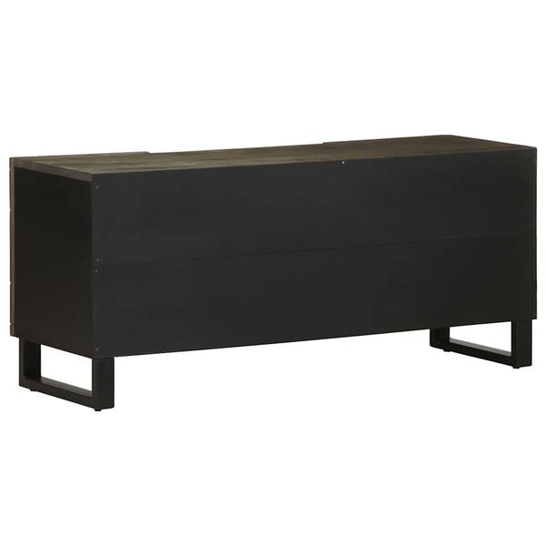 vidaXL Έπιπλο Τηλεόρασης Μαύρο 105 x 33 x 46 εκ. από Μασίφ Ξύλο Μάνγκο