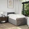 vidaXL &Kappa;&rho;&epsilon;&beta;ά&tau;&iota; Boxspring &mu;&epsilon; &Sigma;&tau;&rho;ώ&mu;&alpha; Taupe 100 x 200 &epsilon;&kappa;. &Upsilon;&phi;&alpha;&sigma;&mu;ά&tau;&iota;&nu;&omicron;