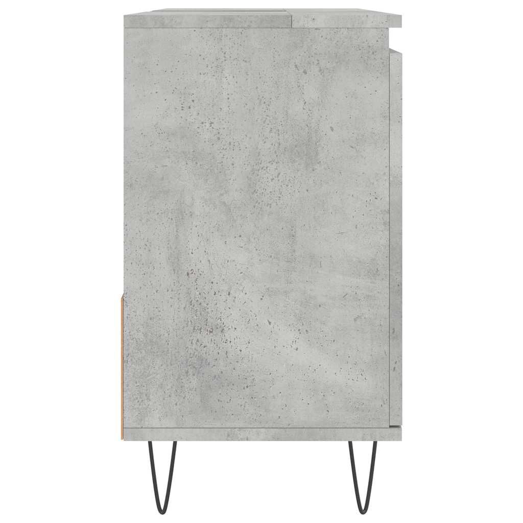 vidaXL Ντουλάπι Μπάνιου Γκρι Σκυροδέματος 65x33x60 εκ. Επεξ. Ξύλο