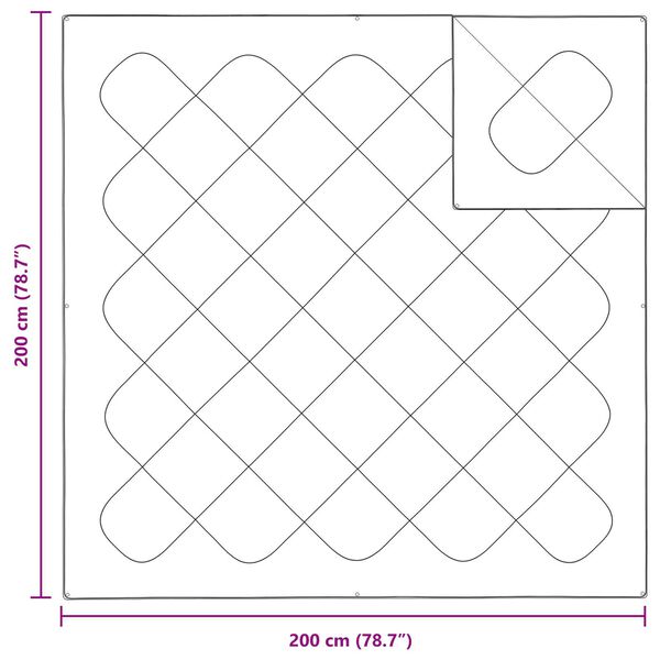 vidaXL Πάπλωμα με Μαξιλάρια Άλλο 3 pcs Λευκό 200 x 200 cm Μικροΐνες