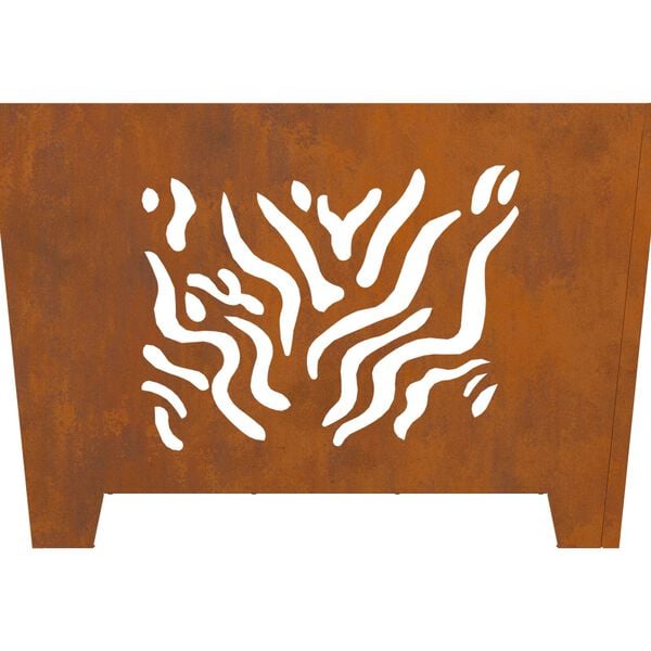 vidaXL Φωτιά Καφέ 60 x 60 x 40 cm Ατσάλι σκληρυθέν στον αέρα