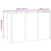 vidaXL Ζαρντινιέρα 120x80x80 εκ. Ατσάλι Σκληρυθέν στον Αέρα
