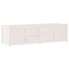 vidaXL Ζαρντινιέρα Λευκή 180x50x50 εκ. από Μασίφ Ξύλο Πεύκου