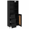 vidaXL Highboard &mu;&epsilon; &sigma;&upsilon;&rho;&tau;ά&rho;&iota; 2 pcs &Mu;&alpha;ύ&rho;&eta; &Omicron;&xi;&upsilon;ά &Epsilon;&pi;&epsilon;&xi;&epsilon;&rho;&gamma;&alpha;&sigma;&mu;έ&nu;&omicron; &xi;ύ&lambda;&omicron;