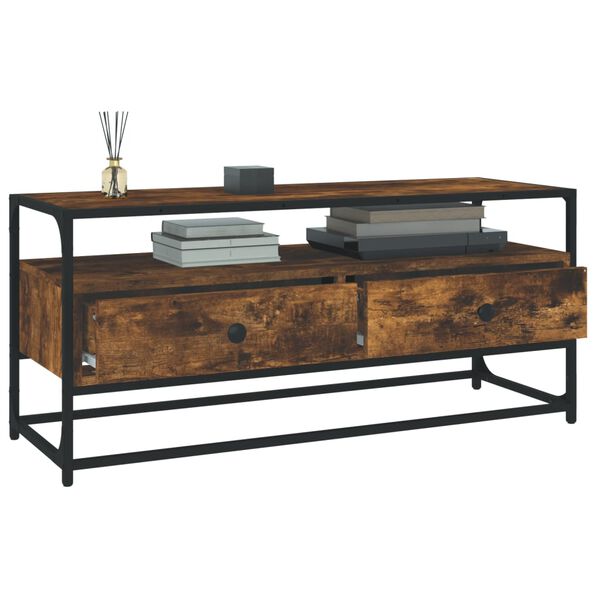 vidaXL Έπιπλο Τηλεόρασης Καπνιστή Δρυς 100x35x45 εκ. Επεξ. Ξύλο