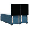 vidaXL Κρεβάτι Boxspring με Στρώμα Μπλε 140x190 εκ. Βελούδινο
