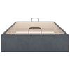 vidaXL Οθωμανικό πλαίσιο κρεβατιού χωρίς στρώμα Σκούρο γκρι Velvet