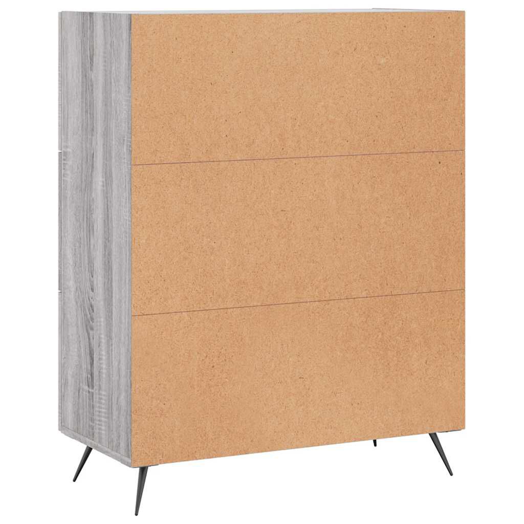 vidaXL Ντουλάπι Γκρι Sonoma 69,5 x 34 x 90 εκ. από Επεξεργασμένο Ξύλο