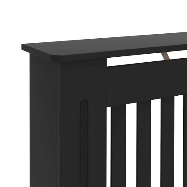 vidaXL Καπάκι Καλοριφέρ 2 pcs Μαύρο 112 x 19 x 81.5 cm