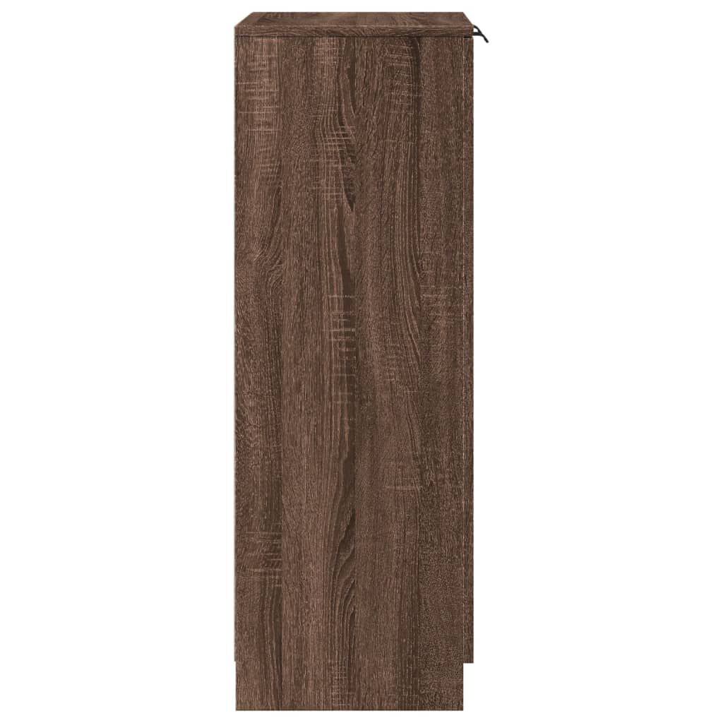 vidaXL Παπουτσοθήκη Καφέ Δρυς 59x35x100 εκ. από Επεξεργασμένο Ξύλο