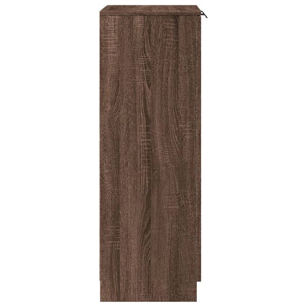vidaXL Παπουτσοθήκη Καφέ Δρυς 59x35x100 εκ. από Επεξεργασμένο Ξύλο