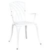 vidaXL Καρέκλα Κήπου 2 pcs Λευκό 55 x 56.5 x 91εκ Αλουμίνιο