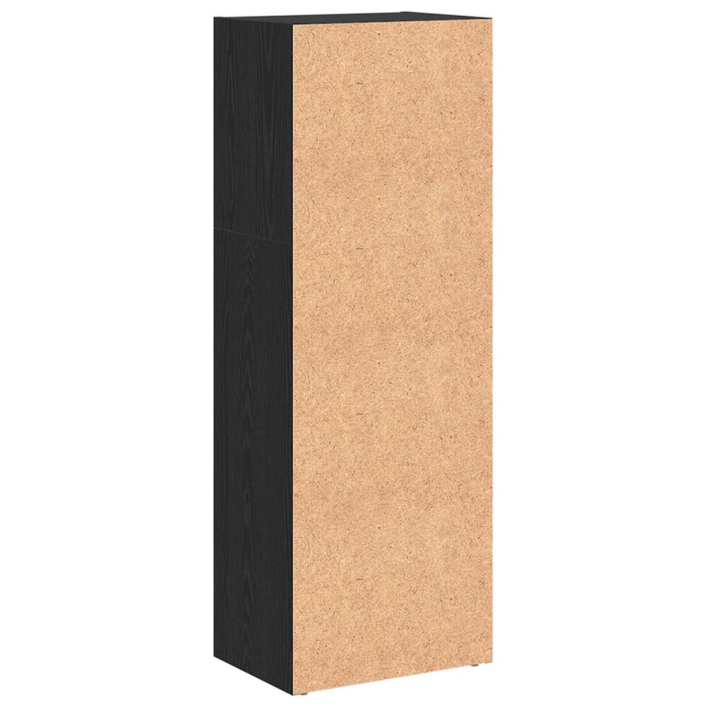vidaXL Βιβλιοθήκη Μαύρη δρυς 40 x 30 x 114 εκ. Επεξεργασμένο ξύλο