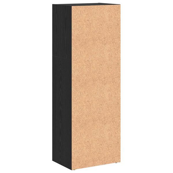 vidaXL Βιβλιοθήκη Μαύρη δρυς 40 x 30 x 114 εκ. Επεξεργασμένο ξύλο
