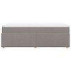 vidaXL Κρεβάτι Boxspring με Στρώμα Taupe 90x190 εκ.Υφασμάτινο