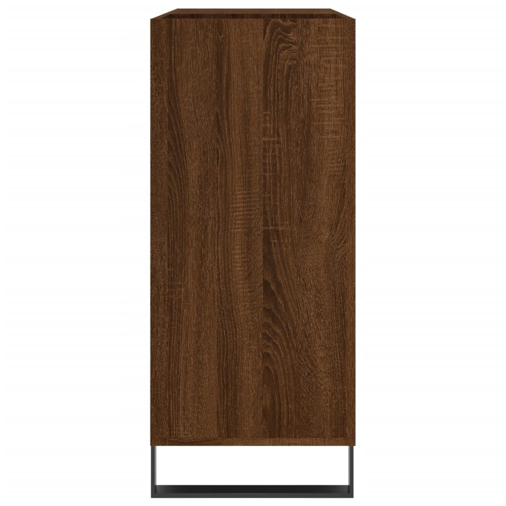 vidaXL Δισκοθήκη Καφέ Δρυς 84,5 x 38 x 89 εκ. από Επεξεργασμένο Ξύλο