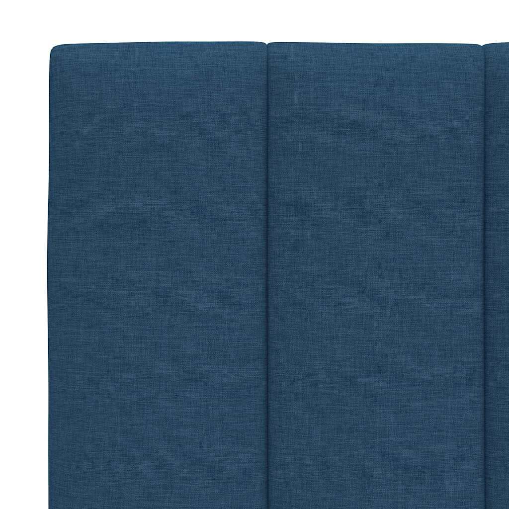 vidaXL Σκελετός Κρεβατιού Χωρίς Στρώμα Μπλε 100x200 εκ. Υφασμάτινο
