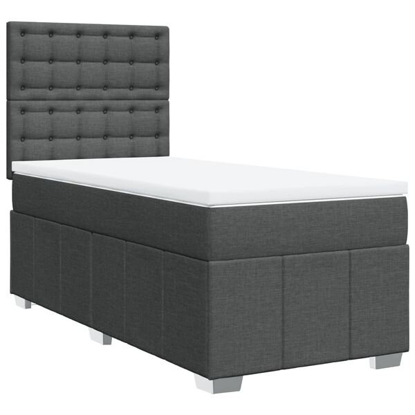 vidaXL &Kappa;&rho;&epsilon;&beta;ά&tau;&iota; Boxspring &mu;&epsilon; &Sigma;&tau;&rho;ώ&mu;&alpha; &Sigma;&kappa;&omicron;ύ&rho;&omicron; &Gamma;&kappa;&rho;&iota; 90x200 &epsilon;&kappa;. &Upsilon;&phi;&alpha;&sigma;&mu;ά&tau;&iota;&nu;&omicron;