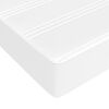 vidaXL Κρεβάτι Boxspring με Στρώμα Λευκό 160x200εκ.από Συνθετικό Δέρμα