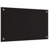 vidaXL Πίσω Πάνελ Κουζίνας Μαύρο 70 x 40 cm σκληρυμένο γυαλί