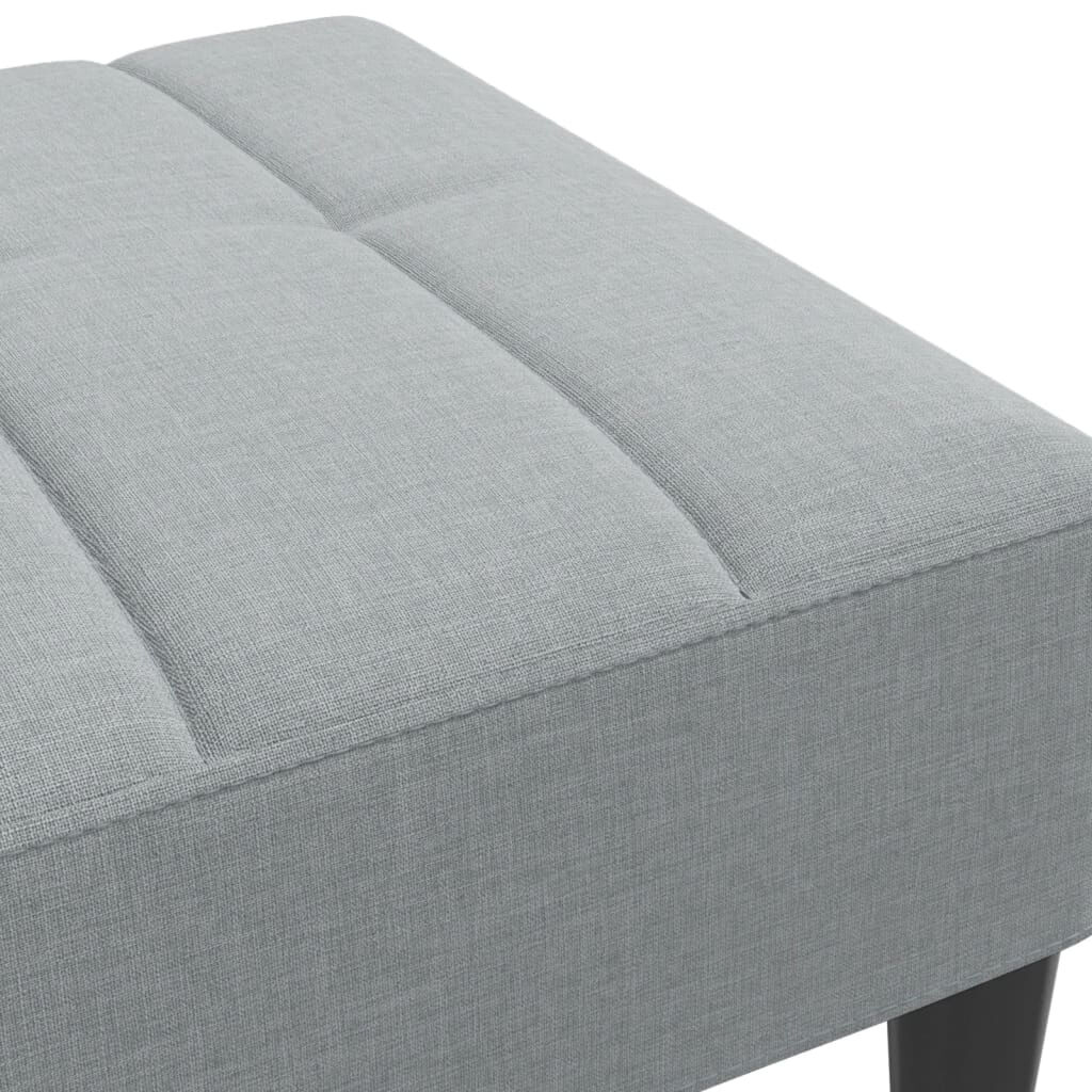 vidaXL Υποπόδιο Ανοιχτό Γκρι 77x55x31 εκ. Υφασμάτινο