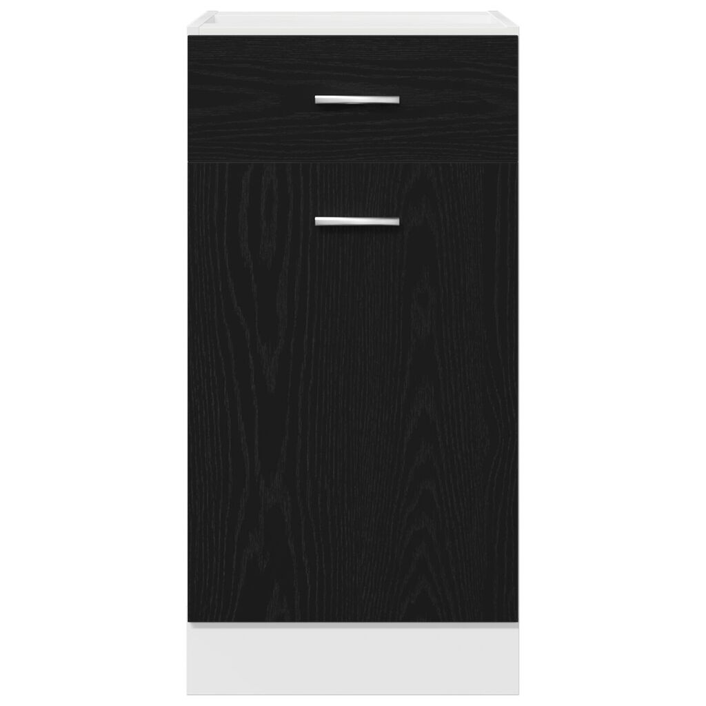 vidaXL Κάτω Ντουλάπι Συρταριού - Μαύρη Δρύς, 40x46x81.5 εκ, Φτιαγμένο από Επεξεργασμένο Ξύλο