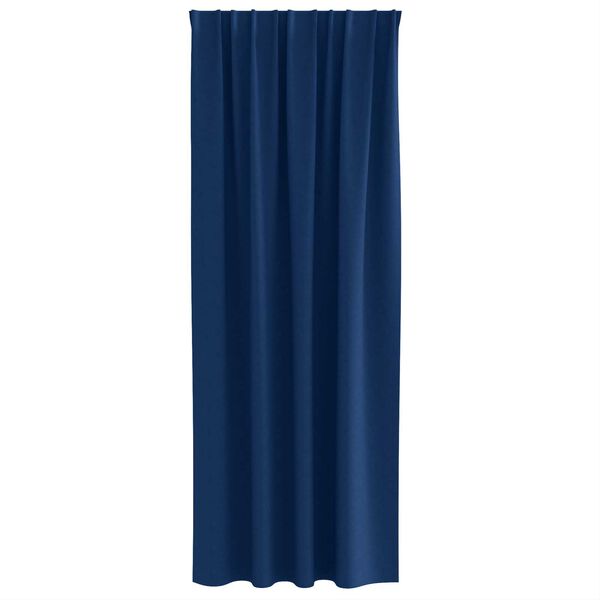 vidaXL Κουρτίνες 2 pcs Σκούρο Μπλε 225 x 140 εκ. Πολυεστέρας