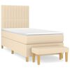 vidaXL &Kappa;&rho;&epsilon;&beta;ά&tau;&iota; Boxspring &mu;&epsilon; &Sigma;&tau;&rho;ώ&mu;&alpha; &Kappa;&rho;&epsilon;&mu; 90x200 &epsilon;&kappa;.&Upsilon;&phi;&alpha;&sigma;&mu;ά&tau;&iota;&nu;&omicron;