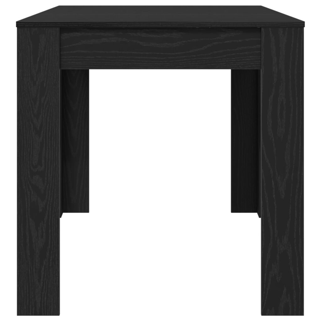 vidaXL Τραπέζι Τραπεζαρίας Μαύρο Δρυς 140x74,5x76 εκ. Φτιαγμένο από ξύλο