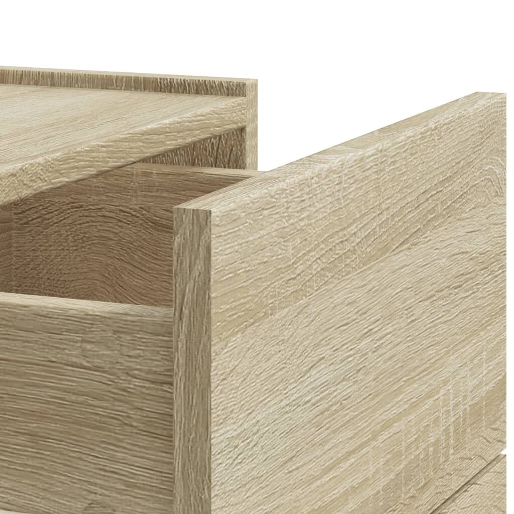 vidaXL Κομοδίνα Επιτοίχιο Sonoma Δρυς 45x30x35 εκ.