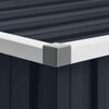vidaXL Αποθήκη Κήπου Ανθρακί 195x198x159 εκ. από Γαλβανισμένο Ατσάλι