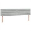 vidaXL Box Spring κρεβάτι με στρώμα ανοιχτό γκρι 200x210 cm Βελούδινο